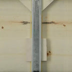 Comodino Noce Marrone a 2 Cassetti, Venatura del Legno, Maniglie Quadrate, 1 Persona