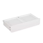 Libreria bianca per bambini con 3 contenitori in tessuto e cassetto – Organizzatore giocattoli per bambini, 1 bambino