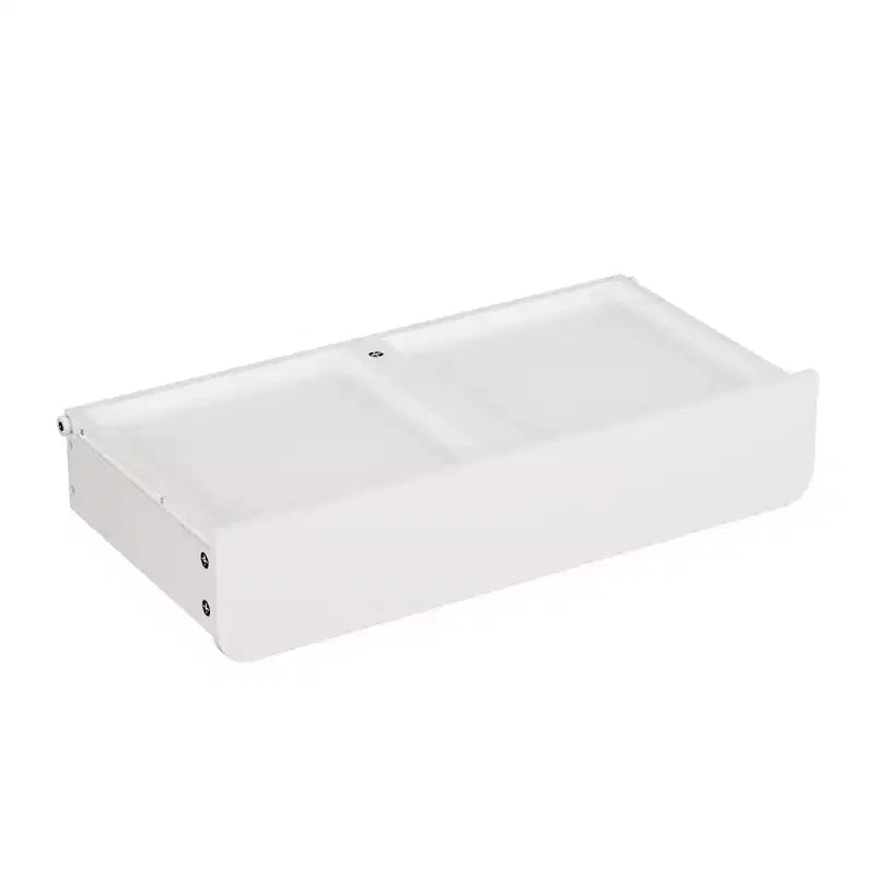 Libreria bianca per bambini con 3 contenitori in tessuto e cassetto – Organizzatore giocattoli per bambini, 1 bambino
