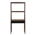 Scrivania a Scala in Legno Naturale con Ripiani, Marrone, 1 Posto, 173 cm