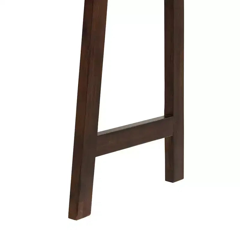 Scrivania a Scala in Legno Naturale con Ripiani, Marrone, 1 Posto, 173 cm