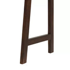 Scrivania a Scala in Legno Naturale con Ripiani, Marrone, 1 Posto, 173 cm