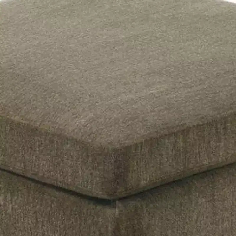 Pouf quadrato, marrone tortora, microfibra, 1 posto