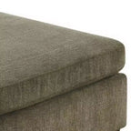 Pouf quadrato, marrone tortora, microfibra, 1 posto