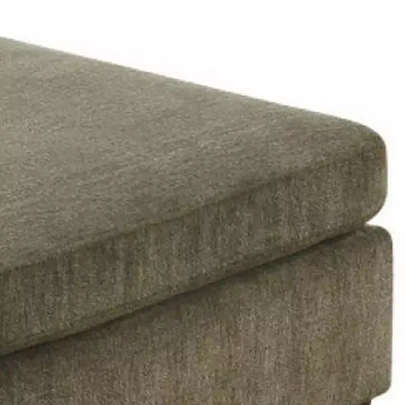 Pouf quadrato, marrone tortora, microfibra, 1 posto