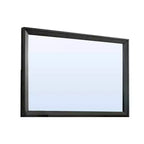 Specchio da parete rettangolare, grigio caldo, stile contemporaneo