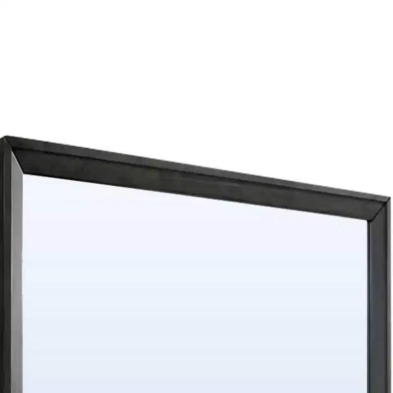 Specchio da parete rettangolare, grigio caldo, stile contemporaneo