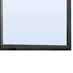 Specchio da parete rettangolare, grigio caldo, stile contemporaneo