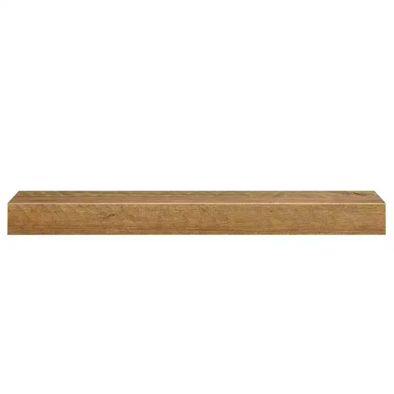 Mensola a parete in pino massiccio effetto legno grezzo/miele, 152 cm, installazione da 1 persona