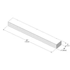 Mensola a parete in pino massiccio effetto legno grezzo/miele, 152 cm, installazione da 1 persona