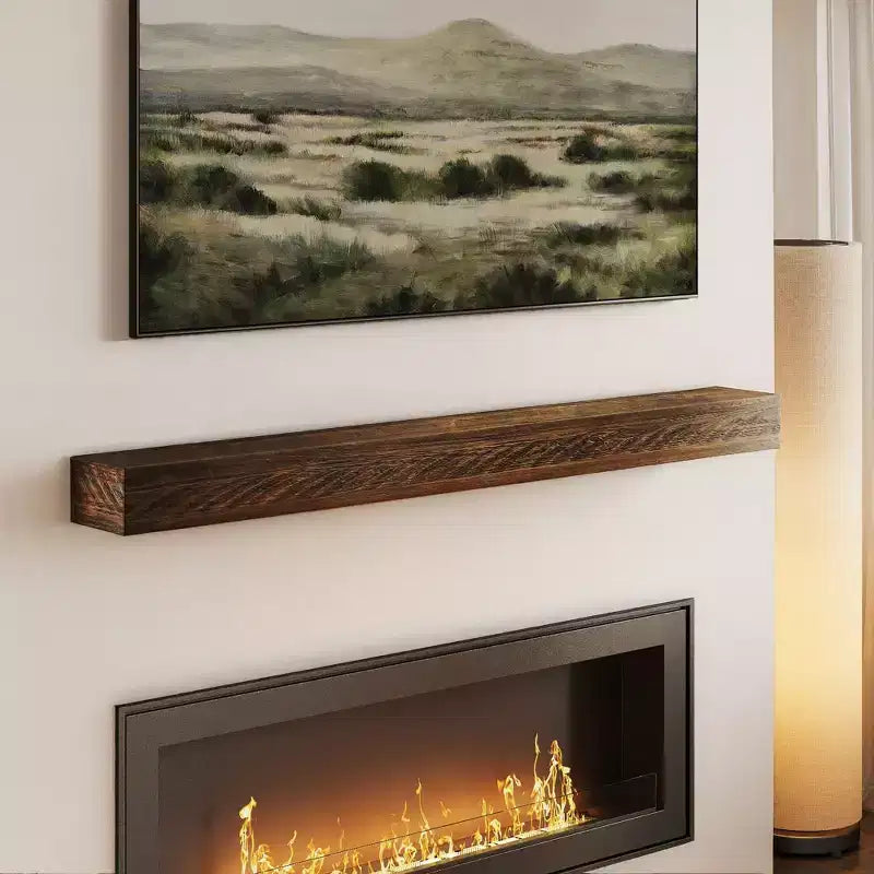 Rustic Floating Shelf/Fire Beam (72in / 1829mm)