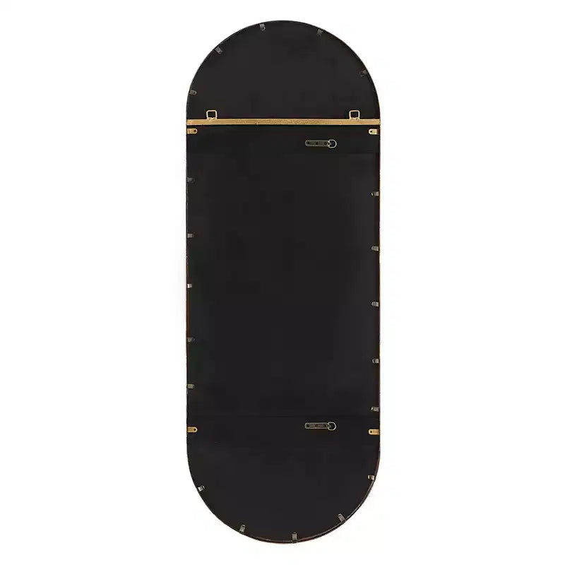Specchio da parete ovale dorato, 152 cm H x 56 cm L, 1 pannello